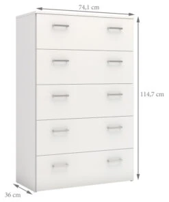 Space Kommode - Hvit -UNOLIVING Butikk space kommode hvid kommoder TV04550 5 dbd5