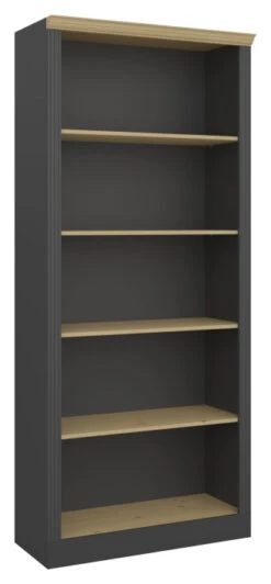 Nola Bokreol Med 4 Hyller, Sort 9 Nola Bokreol Med 4 Hyller, Sort -UNOLIVING Butikk steens nola bogreol med 4 hylder sort bogreoler ST00158 3 6166