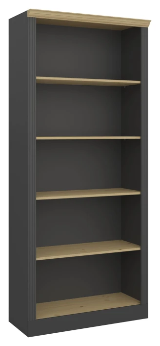 Nola Bokreol Med 4 Hyller, Sort 3 Nola Bokreol Med 4 Hyller, Sort - Bilde 3