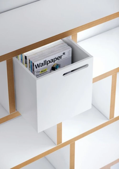 Temahome - Berlin Reol - Hvit - 159x150 4 Temahome - Berlin Reol - Hvit - 159x150 - Bilde 4