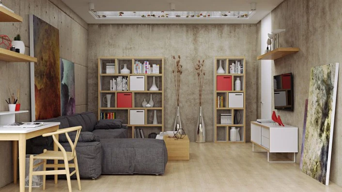 Temahome - Berlin Reol - Hvit - 198x70 4 Temahome - Berlin Reol - Hvit - 198x70 - Bilde 4