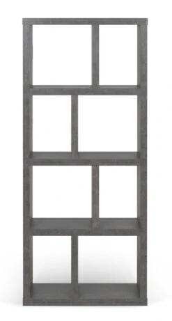 Temahome Berlin Reol - Mørk Betongrå, 159x70