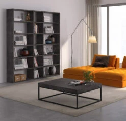 Temahome - Pombal Reol - Grå 9 Temahome - Pombal Reol - Grå -UNOLIVING Butikk temahome pombal reol graa 18 rum reoler TE00366 5 6d7b