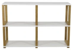 TENZO - Art Reol 2x2, Hvit, Eik