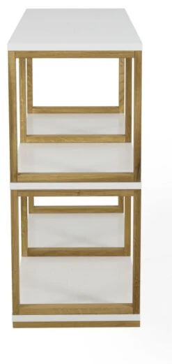 TENZO - Art Reol 2x2, Hvit, Eik 5 TENZO - Art Reol 2x2, Hvit, Eik -UNOLIVING Butikk tenzo art reol 2x2 hvid eg reoler TZ00229 4 c9ad