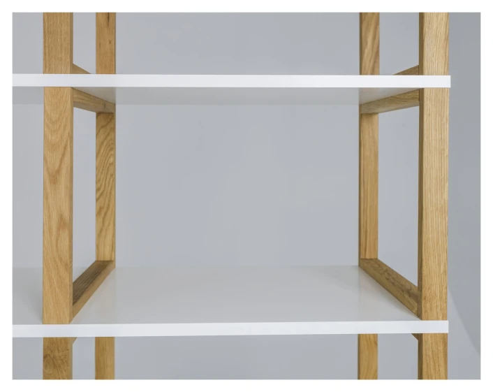 TENZO - Art Reol 3x3, Hvit, Eik 3 TENZO - Art Reol 3x3, Hvit, Eik - Bilde 3