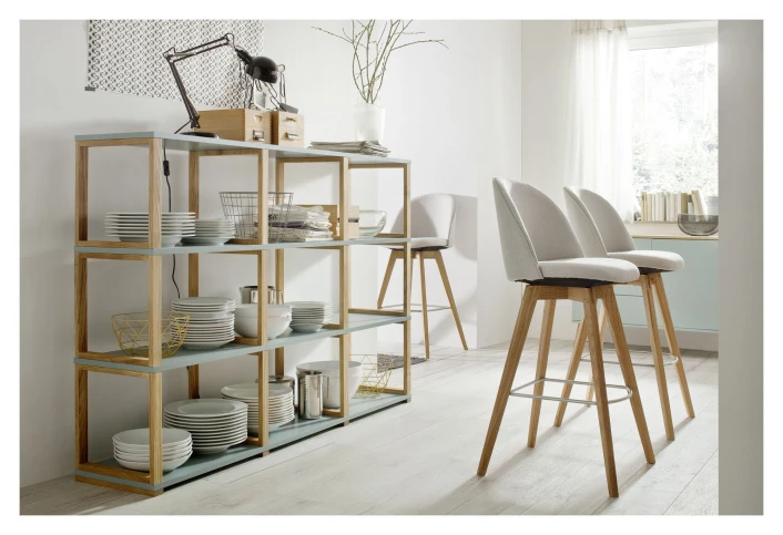 TENZO - Art Reol 3x3, Hvit, Eik 5 TENZO - Art Reol 3x3, Hvit, Eik - Bilde 5