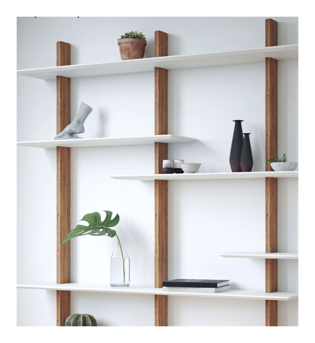 TENZO - Bridge Reolsystem 3/5 190X162, Hvit/Eik 3 TENZO - Bridge Reolsystem 3/5 190X162, Hvit/Eik - Bilde 3