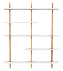 TENZO - Bridge Reolsystem 3/5 190X162, Hvit/Eik