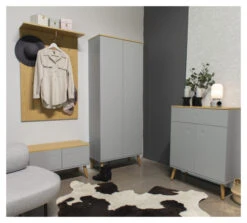 TENZO - Dot Garderobeskap, Eik, Grå 12 TENZO - Dot Garderobeskap, Eik, Grå -UNOLIVING Butikk tenzo dot garderobeskab eg graa garderobeskab TZ00333 2 bdc6