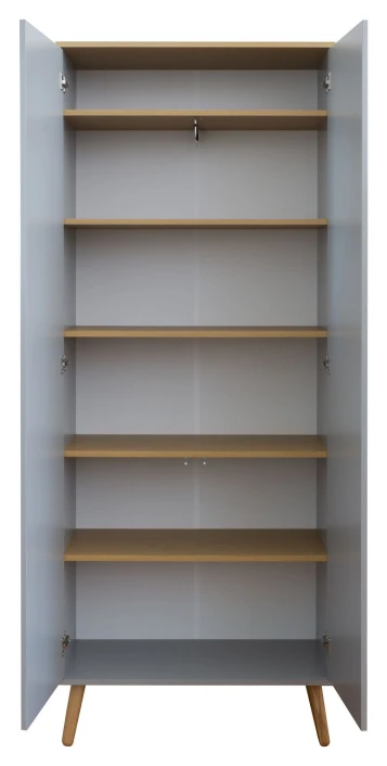 TENZO - Dot Garderobeskap, Eik, Grå 2 TENZO - Dot Garderobeskap, Eik, Grå - Bilde 2