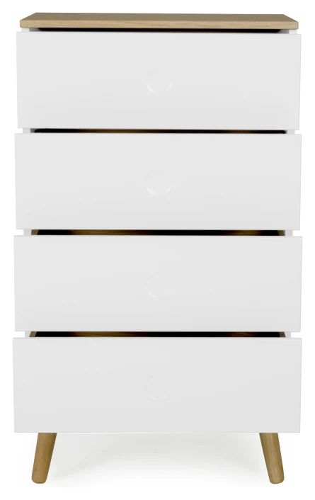 Dot Kommode 55x43 - Hvit/eik 4 Dot Kommode 55x43 - Hvit/eik - Bilde 4