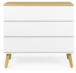 Dot Kommode 90x43 - Hvit/eik