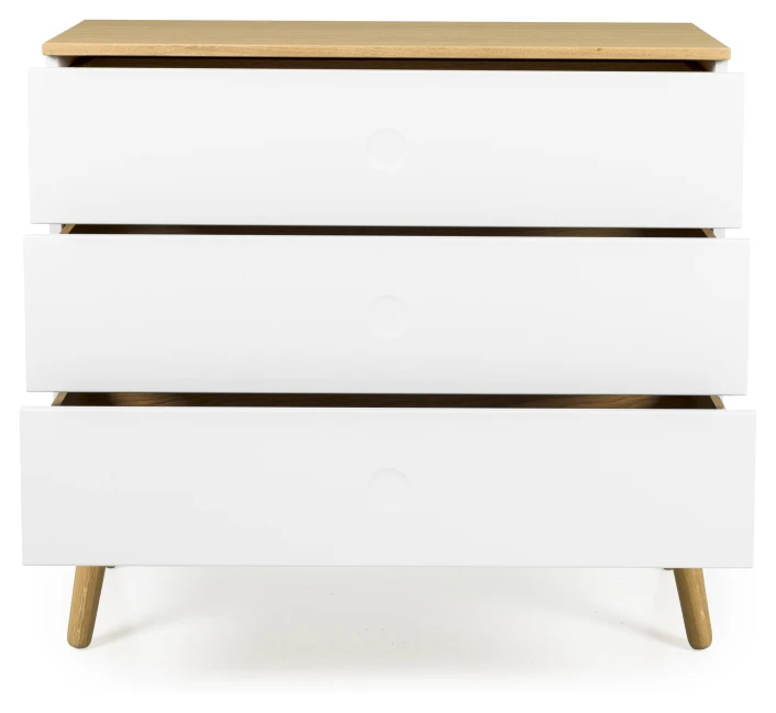 Dot Kommode 90x43 - Hvit/eik 4 Dot Kommode 90x43 - Hvit/eik - Bilde 4