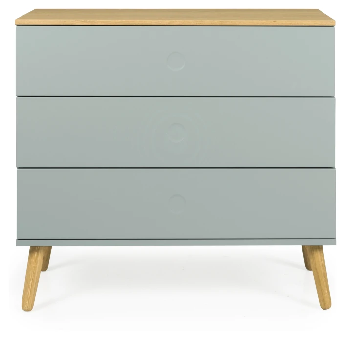 Dot Kommode 90x43 - Salvie/eik 1 Dot Kommode 90x43 - Salvie/eik