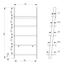 TENZO - Strada Stigereol B:85, Grå -UNOLIVING Butikk tenzo strada stigereol b85 graa stigereol TZ00371 19 7349