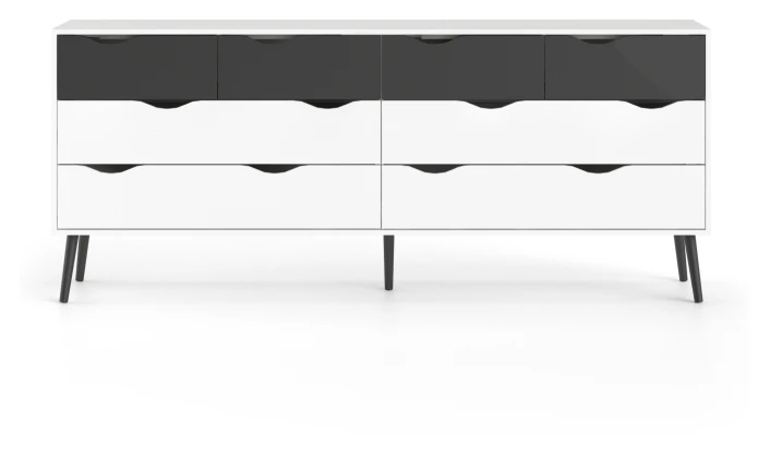 Delta Dobbelt Kommode - Svart 4 Delta Dobbelt Kommode - Svart - Bilde 4