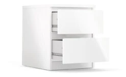 Naia Nattbord 2 Skuffer, Hvit Høyglans 10 Naia Nattbord 2 Skuffer, Hvit Høyglans -UNOLIVING Butikk tvilum naia natbord 2 skuffer hvid hoejglans sengebord TV05245 3 afd8