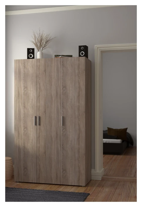 Pepe Garderobeskap M. 3 Dører - Trøffel 2 Pepe Garderobeskap M. 3 Dører - Trøffel - Bilde 2