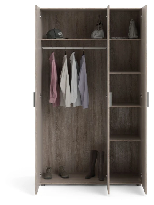 Pepe Garderobeskap M. 3 Dører - Trøffel 3 Pepe Garderobeskap M. 3 Dører - Trøffel - Bilde 3