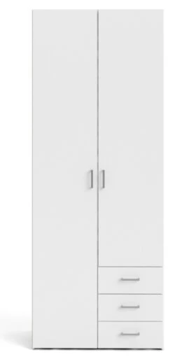 Space Garderobeskap - Hvit 7 Space Garderobeskap - Hvit -UNOLIVING Butikk tvilum space garderobeskab hvid garderobeskab TV04553 1 165e