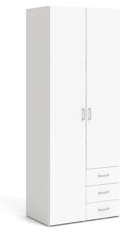 Space Garderobeskap - Hvit 9 Space Garderobeskap - Hvit -UNOLIVING Butikk tvilum space garderobeskab hvid garderobeskab TV04553 3 abf7