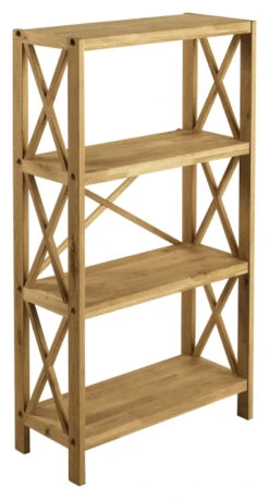 X-Shelf Reol M. 4 Hyller, H124 - Oljet Eik