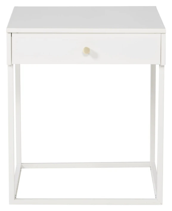 Bakal, Nattbord, Hvit Metall 1 Bakal, Nattbord, Hvit Metall