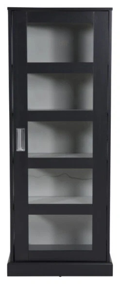 Lock Bokskap Med Dører, Svart