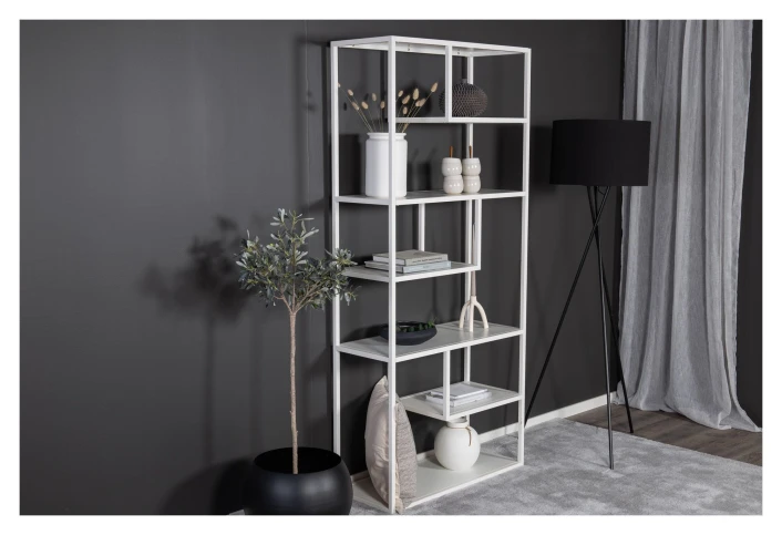 Staal, Reol, Hvit Metall 5 Staal, Reol, Hvit Metall - Bilde 5