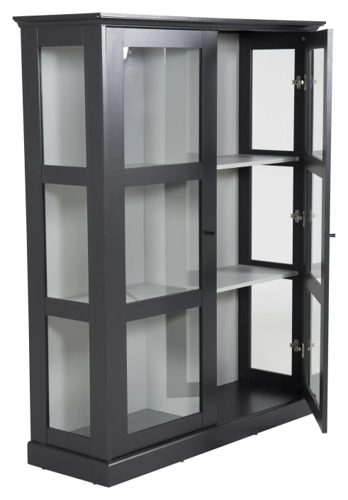 Wave Bokskap Med Dører, Svart 3 Wave Bokskap Med Dører, Svart - Bilde 3