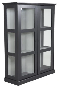 Wave Bokskap Med Dører, Svart 16 Wave Bokskap Med Dører, Svart -UNOLIVING Butikk venture design wave bogskab med laager sort bogskabe VD00614 8 b6ad