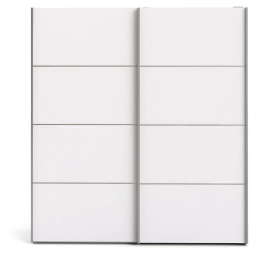 Verona Skapsmodul - Hvit - B:182 -UNOLIVING Butikk verona garderobeskab m skydedoere 8 paneler hvid b182 garderobeskabe TV00536 1 fb37