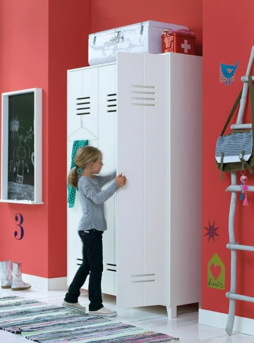 VTwonen Locker Garderobeskap M/3 Låger - Hvit 2 VTwonen Locker Garderobeskap M/3 Låger - Hvit - Bilde 2