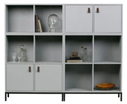 VTwonen Lower Modulreol M/2 Dører - Grå -UNOLIVING Butikk vtwonen lower modulreol m2 laager graa reoler EE01024 8 ee8c