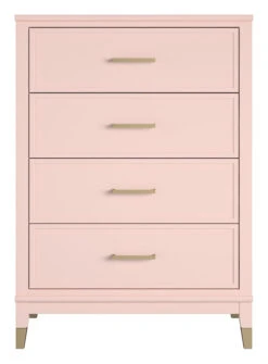 Westerleigh Kommode M. 4 Skuffer - Rosa