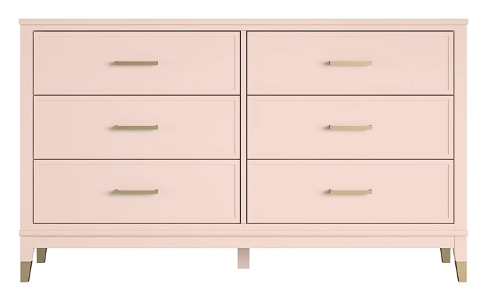 Westerleigh Kommode M. 6 Skuffer - Rosa 1 Westerleigh Kommode M. 6 Skuffer - Rosa