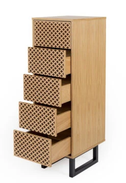 Woodman Camden Kommode - Eg/Diamond Print -UNOLIVING Butikk woodman camden kommode egdiamond print kommoder WM00236 3 8c37