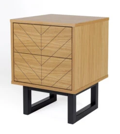 Woodman Camden Sengebord - Herringbone -UNOLIVING Butikk woodman camden sengebord herringbone sengeborde WM00230 10 4308