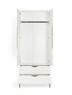 Woodman Kobe Garderobeskap M. 2 Dører - Hvit 9 Woodman Kobe Garderobeskap M. 2 Dører - Hvit -UNOLIVING Butikk woodman kobe garderobeskab m 2 laager hvid garderobeskabe WM00271 3 e8ad