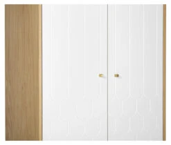 Woodman Lia Garderobeskap M. 2 Dører - Hvit -UNOLIVING Butikk woodman lia garderobeskab m 2 laager hvid garderobeskabe WM00273 4 b723