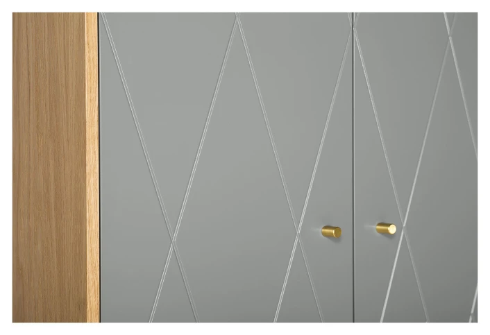 Woodman Mia Garderobeskap M. 2 Dører - Grå - Bilde 6