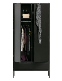 Woood Adam Garderobeskab - Sort 14 Woood Adam Garderobeskab - Sort -UNOLIVING Butikk woood adam garderobeskab sort garderobeskabe EE01334 7 7c75