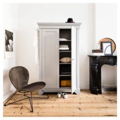 WOOOD Isabel Skap 191x118 - Grå -UNOLIVING Butikk woood isabel skab 191x118 graa EE00801 8 ee15