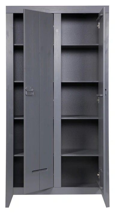 WOOOD Kluis Skap 190x95 - Grå 3 WOOOD Kluis Skap 190x95 - Grå - Bilde 3
