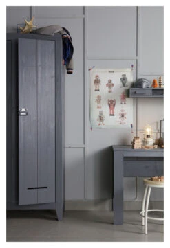 WOOOD Kluis Skap 190x95 - Grå 15 WOOOD Kluis Skap 190x95 - Grå -UNOLIVING Butikk woood kluis skab 190x95 graa EE00724 6 ab89