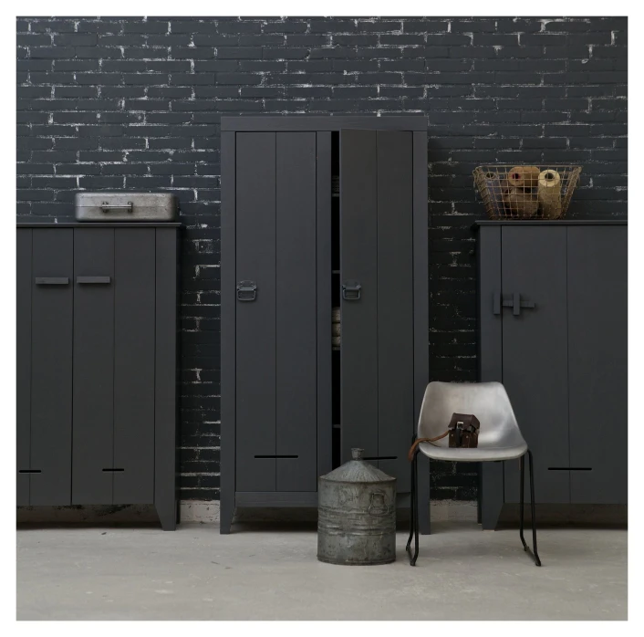 WOOOD Kluis Skap 190x95 - Grå 9 WOOOD Kluis Skap 190x95 - Grå - Bilde 9