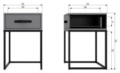 Woood Morris Nattbord - Furu Grå 11 Woood Morris Nattbord - Furu Grå -UNOLIVING Butikk woood morris sengebord fyrretrae graa sengeborde EE01800 6 3a0d