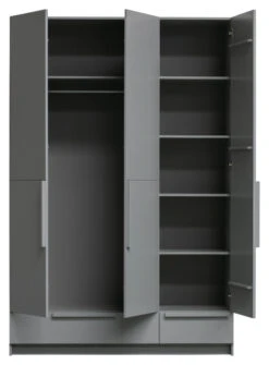 WOOOD Pure Garderobeskap 215x142x60 - Grå 10 WOOOD Pure Garderobeskap 215x142x60 - Grå -UNOLIVING Butikk woood pure garderobeskab 215x142x60 graa EE03640 3 d22e