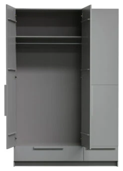 WOOOD Pure Garderobeskap 215x142x60 - Grå 11 WOOOD Pure Garderobeskap 215x142x60 - Grå -UNOLIVING Butikk woood pure garderobeskab 215x142x60 graa EE03640 4 de5d